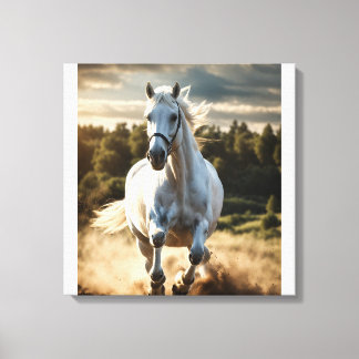 "Majestic Horse Wall Art - Elegante & tijdloze pij Canvas Afdruk
