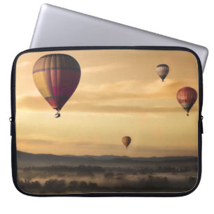 Majestic Hot Air-ballonnen foto Laptop Sleeve