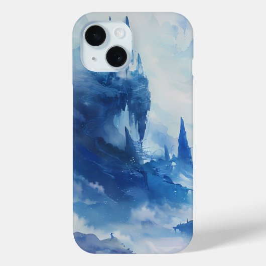 Majestic Icebound Peaks Telefoon Case (Achterkant)
