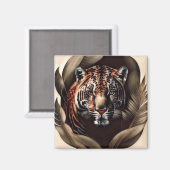 Majestic Jaguar - koning van het Oerwoud Magneet (Voorkant / Achterkant)