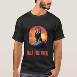 Majestic Lion bij Sunset Graphic Outfit Bold T-shirt