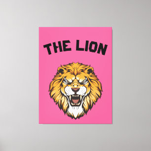 "Majestic Lion" Canvas Afdruk