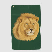 Majestic Lion Golfhanddoek (Voorkant)