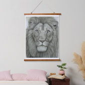 Majestic Lion Hangend Wandkleed (Slaapkamer)
