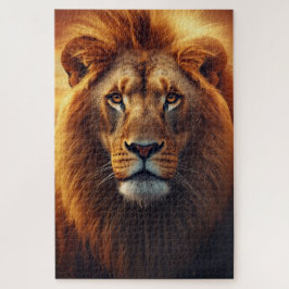 Majestic Lion Jigsaw Puzzle Legpuzzel
