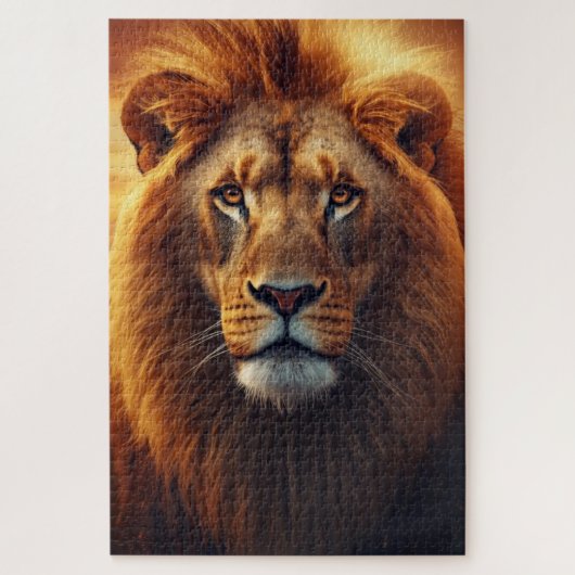 Majestic Lion Jigsaw Puzzle Legpuzzel (Verticaal)
