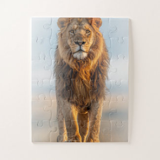 Majestic Lion Jigsaw Puzzle - WildlifeAnimalPuzzle Legpuzzel