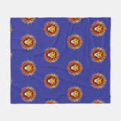 Majestic Lion – King of Power and Authority Fleece Deken (Voorkant (Horizontaal))