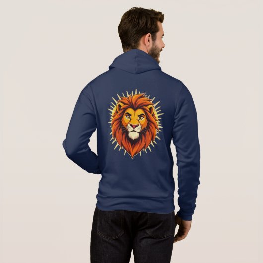 Majestic Lion – King of Power and Authority Hoodie (Achterkant volledig)