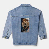 Majestic Lion Mane Denim Jas Jacket (Achterkant)