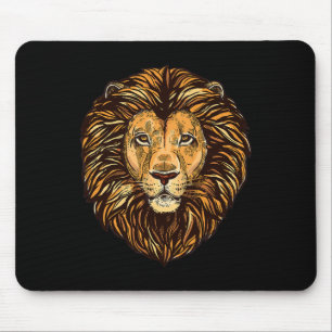 Majestic Lion Mane Gedetailleerde art - Schuddiere Muismat