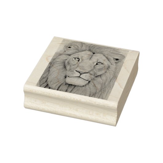 Majestic Lion Rubberstempel (Stempel)