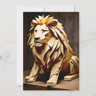 "Majestic Lion Wenskaart" Feestdagenkaart
