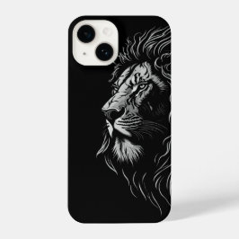 Majestic Lion's Face iPhone 14 Hoesje