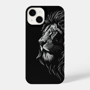 Majestic Lion's Face iPhone 14 Hoesje
