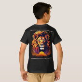 "Majestic Mane : Design exclusif de T-shirt tête d (Dos entier)