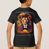 "Majestic Mane : Design exclusif de T-shirt tête d (Dos)