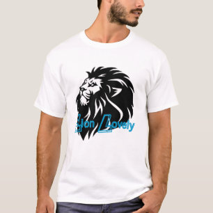 Majestic Mane: Uniek Leeuw T-shirt ontwerp