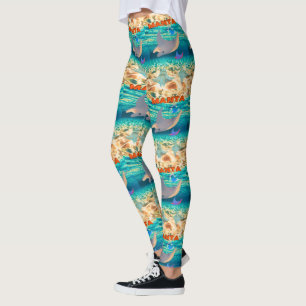 Majestic Manta Leggings sous-marins