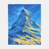 Majestic Matterhorn Fleece Deken (Voorkant)