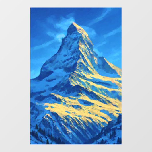 Majestic Matterhorn Raamsticker (Vel)