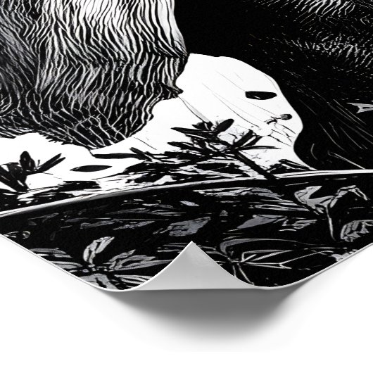 Majestic Monochrome Middeleeuwse Ridder Poster (Hoek)