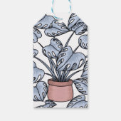 Majestic monstera cadeaulabel (Achterkant)