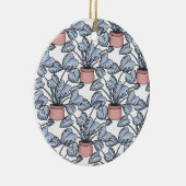 Majestic monstera keramisch ornament (Rechts)