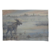 Majestic Moose Kussensloop (Voorkant-Links)