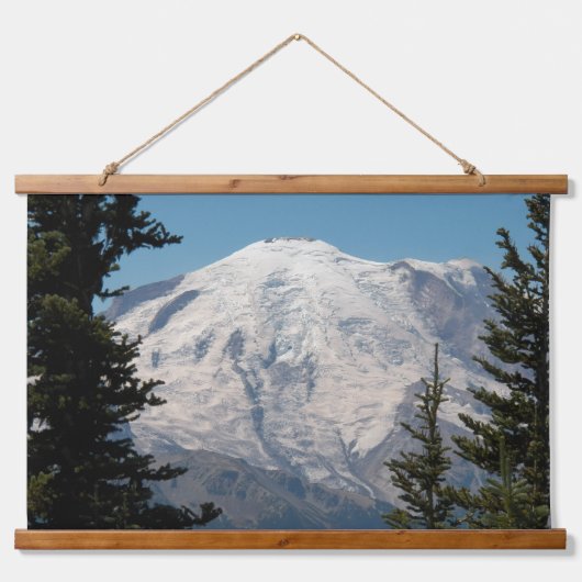 Majestic Mount Rainier landschap Hangend Wandkleed (Voorkant)