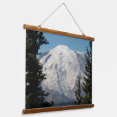 Majestic Mount Rainier landschap Hangend Wandkleed (Gebogen)