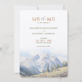 Majestic Mountain Range Sla de datum op Kaart (Voorkant)