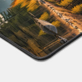 Majestic Mountain Sunset Desk Mat - Serene Nature (Coin)