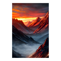 Majestic Mountain Sunset