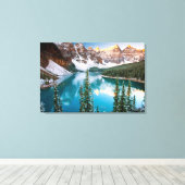 Majestic Mountain Uitzicht olieverfschilderij Prin Canvas Afdruk (Insitu (Houten vloer))