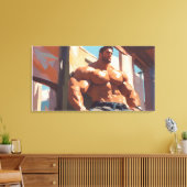Majestic Muscle Canvas Afdruk (Insitu (Woonkamer))
