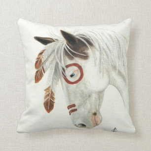 Majestic Mustang Horse van BiHrLe Pillow Kussen