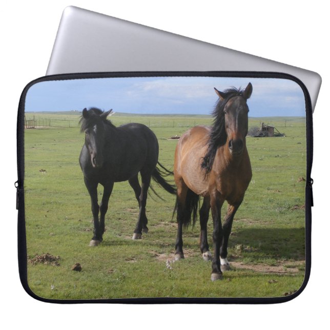 Majestic Mustangs Laptop Sleeve (Voorkant)