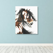 Majestic Mustangs van BiHrLe Stretched Canvas Prin Afdruk (Insitu (Houten vloer))