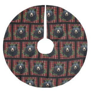 Majestic Noord Zwart Beer boomrok Kerstboom Rok