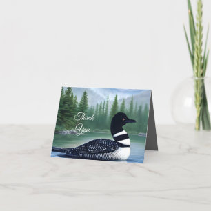 Majestic Northern Wilderness Loon Bedankkaart