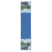 Majestic Northern Wilderness Loon Korte Tafelloper (Voorkant)