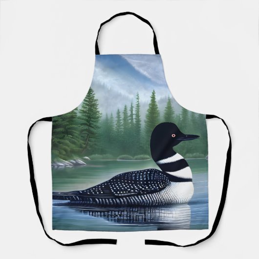 Majestic Northern Wilderness Loon Schort (Voorkant)