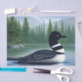 Majestic Northern Wilderness Loon Tissuepapier (Craft)