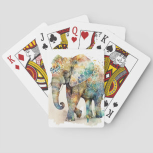 Majestic Olifant Mooie Kunstwerk Spirit Guide Pokerkaarten