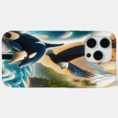 Majestic Ontmoeting: Orka en Orka Whale Case-Mate iPhone Case (Achterkant (horizontaal))