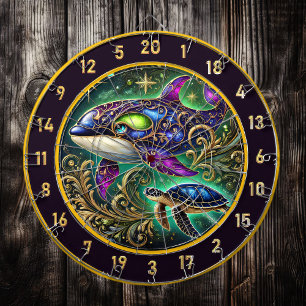 Majestic Orca Turtle Dartboard Decor Dartbord