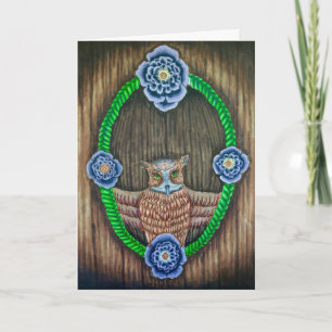 Majestic Owl Art Kaart