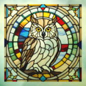 Majestic Owl Faux Glas in lood Raamsticker (Vel 3)