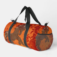 Majestic Paard in Aziatische Bloemen Tapestry